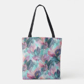 Juweeltoon Bloemmotief Tote Bag (Achterkant)