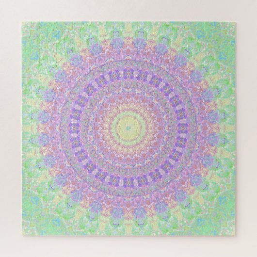 Juweeltoon Funky Groovy Retro Hippie Boho Mandala Legpuzzel (Verticaal)