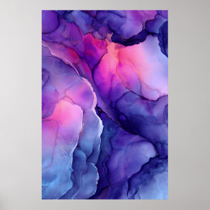 Juweeltoon Vloeibare Hars Nevelgloed Poster