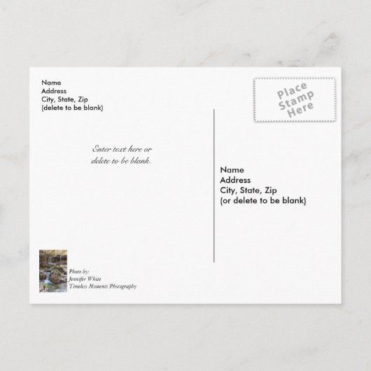 Juwel of Henning Conservation Blank Post Kaart (Achterkant)