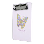 Juwel Vlinder Paars Blauw Goud Mini Klembord (Angled2)