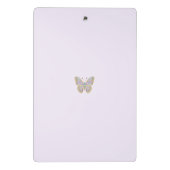 Juwel Vlinder Paars Blauw Goud Mini Klembord (Achterkant)