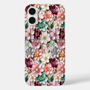 Juwelen Bloem Glas-in-Lood Stijl Hoesje