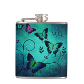  juwelen Butterflies Heupfles (Voorkant)