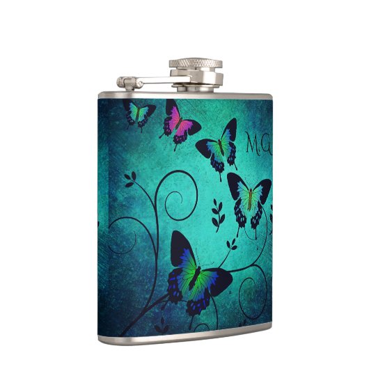  juwelen Butterflies Heupfles (Rechts)