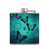  juwelen Butterflies Heupfles (Achterkant)