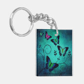  juwelen Butterflies Sleutelhanger (Voorkant Links)