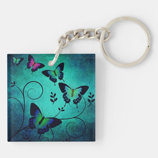 juwelen Butterflies Sleutelhanger (Achterkant)