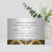 Juwelen Damast Gold & Zilver RSVP (Staand voorkant)