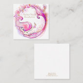 Juwelen Display Card - oorbellen Vierkante Visitekaartje (Voorkant / Achterkant)