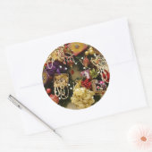 juwelen en gemstone Victoriaans Wreath Ronde Sticker (Envelop)