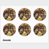 juwelen en gemstone Victoriaans Wreath Ronde Sticker (Vel)