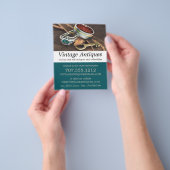  juwelen en sleutel, Antiek dealer, winkel Flyer (Hand)