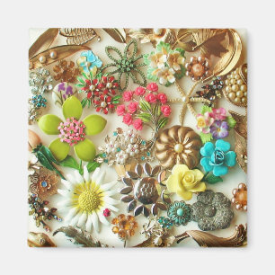  juwelen Floral Magnet