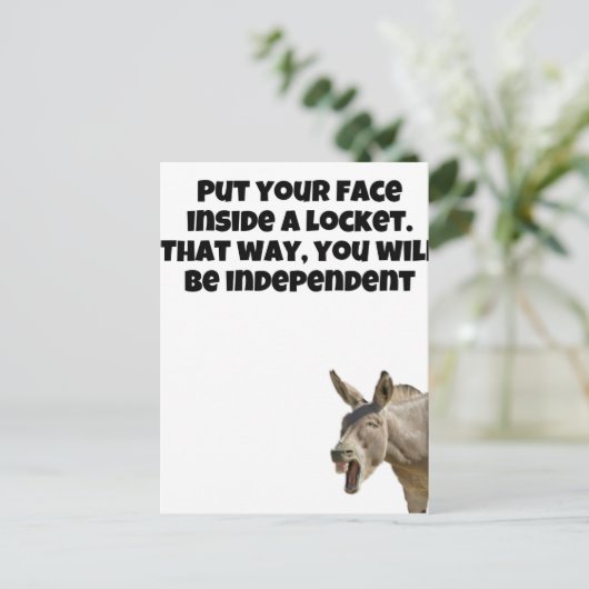 juwelen Humor Briefkaart (Staand voorkant)