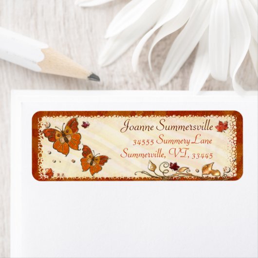 Juwelen in de herfst etiket (Insitu)