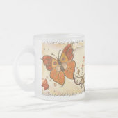 Juwelen in de herfst matglas koffiemok (Links)