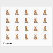 Juwelen Kangoeroe Ronde Sticker (Vel)