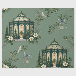 Juwelen Kas Celadon Kerst Inpakpapier