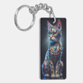 Juwelen Kat Sleutelhanger (Voorkant Links)