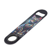 Juwelen Kat Speed Flessenopener (Voorkant Gekanteld)