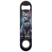 Juwelen Kat Speed Flessenopener (Achterkant)