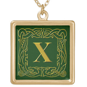 Juwelen - Ketting - Celtic Dragon-Framed "X"