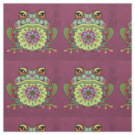 Juwelen kikker op Paars Stof