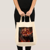 Juwelen Kubus op de Vulkanische Afgrond Tote Bag (Voorkant (product))