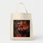 Juwelen Kubus op de Vulkanische Afgrond Tote Bag (Voorkant)