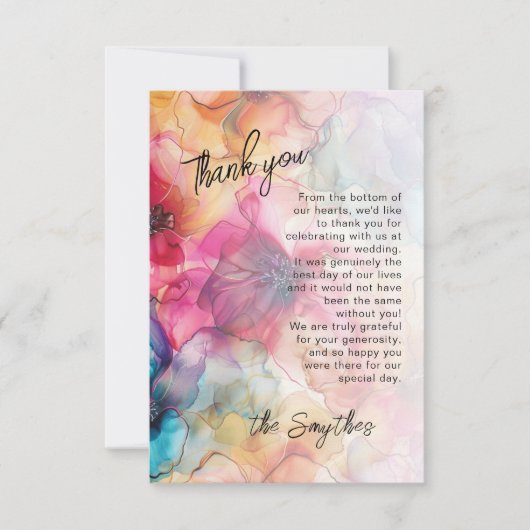 Juwelen Luxe Pinks Purples Glamour Dank u Kaart (Voorkant)