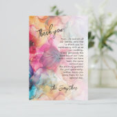 Juwelen Luxe Pinks Purples Glamour Dank u Kaart (Staand voorkant)