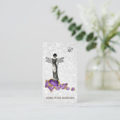 *~*  juwelen Magische Mierige Amethyst  Visitekaartje (Staand voorkant)