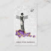 *~*  juwelen Magische Mierige Amethyst  Visitekaartje (Voorkant)