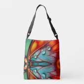 Juwelen op een vurige vleugel crossbody tas (Achterkant)