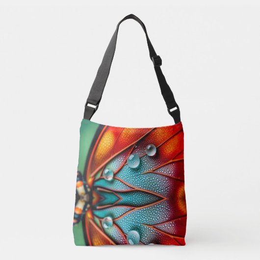 Juwelen op een vurige vleugel crossbody tas (Voorkant)