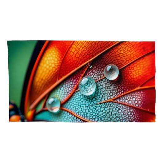 Juwelen op een vurige vleugel kussensloop (Achterkant-Rechts)