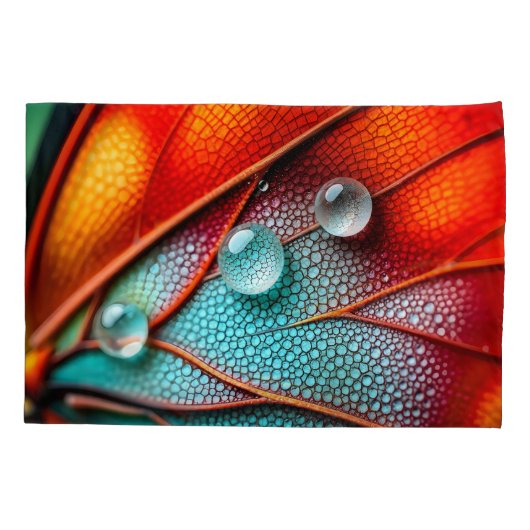 Juwelen op een vurige vleugel kussensloop (Achterkant)