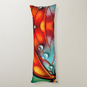 Juwelen op een vurige vleugel lichaamskussen (Achterkant (Verticaal))