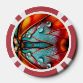 Juwelen op een vurige vleugel poker chips (Achterkant)