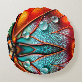 Juwelen op een vurige vleugel rond kussen