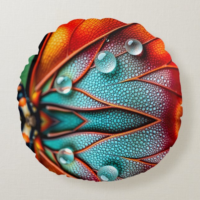 Juwelen op een vurige vleugel rond kussen (Voorkant)