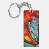 Juwelen op een vurige vleugel sleutelhanger (Voorkant Links)
