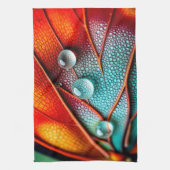 Juwelen op een vurige vleugel theedoek (Verticaal)