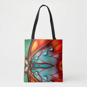 Juwelen op een vurige vleugel tote bag