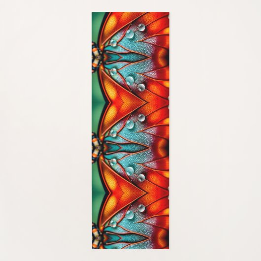 Juwelen op een vurige vleugel yogamat (Voorkant)