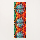 Juwelen op een vurige vleugel yogamat (Achterkant)