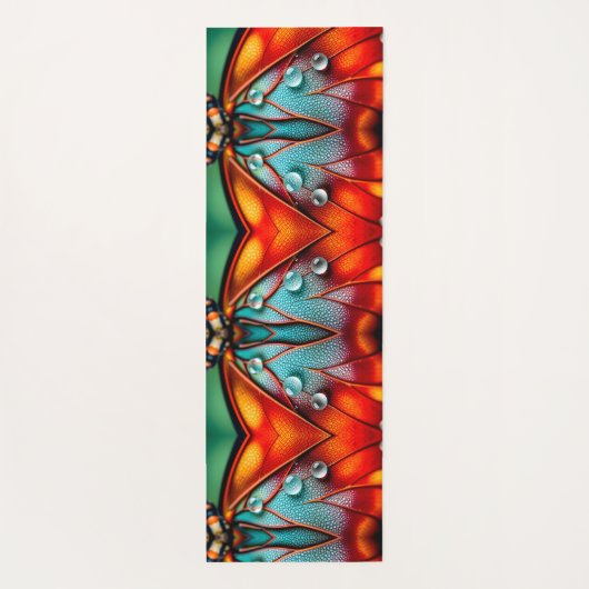 Juwelen op een vurige vleugel yogamat (Achterkant)