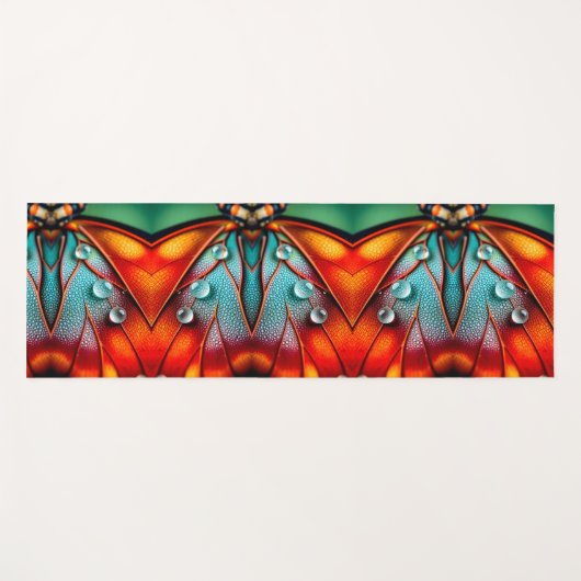 Juwelen op een vurige vleugel yogamat (Voorkant (horizontaal))