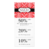 Juwelen/Salon met Kerstmis Kaart Loyalty Damask (Voorkant)